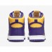 SB Dunk High“Lakers”Running Shoes-Yellow/Purple-3533154