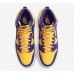 SB Dunk High“Lakers”Running Shoes-Yellow/Purple-3533154