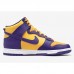 SB Dunk High“Lakers”Running Shoes-Yellow/Purple-3533154