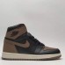 Air Jordan 1 AJ1 High Running Shoes-Black/Brown-905044