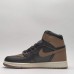 Air Jordan 1 AJ1 High Running Shoes-Black/Brown-905044