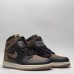 Air Jordan 1 AJ1 High Running Shoes-Black/Brown-905044