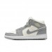 Air Jordan 1 AJ1 High Running Shoes-White/Gray-7698206