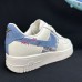 AIR FORCE 1 AF1 Women Running Shoes-White/Blue-4821213