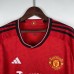 23/24 Manchester United M-U Home Long Sleeve Red Jersey Kit Long Sleeve-8170186