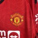 23/24 Manchester United M-U Home Long Sleeve Red Jersey Kit Long Sleeve-8170186