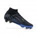 Air Zoom Mercurial Superfly IX Elite FG High Soccer Shoes-Black/Blue-7454387