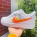 AIR FORCE AF1 1‘07 Running Shoes-White/Orange-9433812