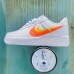 AIR FORCE AF1 1‘07 Running Shoes-White/Orange-9433812