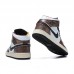 Air Jordan 1 AJ1 High Running Shoes-White/Brown-8720359