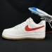 AIR FORCE 1 AF1 Running Shoes-White/Red-7169314