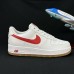 AIR FORCE 1 AF1 Running Shoes-White/Red-7169314