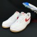 AIR FORCE 1 AF1 Running Shoes-White/Red-7169314