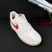 AIR FORCE 1 AF1 Running Shoes-White/Red-7169314