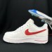 AIR FORCE 1 AF1 Running Shoes-White/Red-2854983