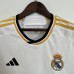 23/24 Real Madrid Home White Jersey Kit short Sleeve (Shirt + Short)-8991074