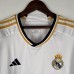 23/24 Real Madrid Home White Jersey Kit Long Sleeve (Long Sleeve + Short +Socks)-3759121