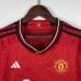 23/24 Women Manchester United M-U Home Red Jersey Kit short Sleeve (Shirt + Short)-2970314