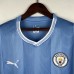 23/24 Manchester City Home Blue Jersey Kit Long Sleeve (Long Sleeve + Short + Socks)-9755603