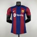 23/24 Barcelona Home Blue Red Jersey Kit short Sleeve (Shirt + Short + Socks) (player version)-7809978