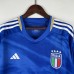 2023 Italy Home Blue Jersey Kit Long Sleeve (Long Sleeve + Short)-2162704