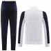 23/24 Real Madrid White Black Edition Classic Jacket Training Suit (Top+Pant)-889869