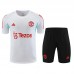 23/24 Manchester United M-U White Training jersey Kit short sleeve (Shirt + Short)-3440470