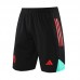 23/24 Manchester United M-U Black Red Training jersey Kit short sleeve (Shirt + Short)-734202