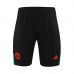 23/24 Manchester United M-U Black Red Training jersey Kit short sleeve (Shirt + Short)-734202