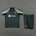 23/24 Barcelona Black Gray Training jersey Kit short sleeve (Shirt + Short)-1387169