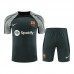 23/24 Barcelona Black Gray Training jersey Kit short sleeve (Shirt + Short)-1387169