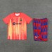 23/24 Barcelona Orange Yellow Training jersey Kit short sleeve (Shirt + Short)-316993