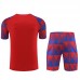 23/24 Barcelona Red Blue Training jersey Kit short sleeve (Shirt + Short)-2188288