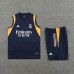 23/24 Real Madrid Navy Blue Training jersey Kit Sleeveless vest (vest + Short)-308442