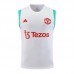 23/24 Manchester United M-U White Training jersey Kit Sleeveless vest (vest + Short)-1456595