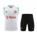 23/24 Manchester United M-U White Training jersey Kit Sleeveless vest (vest + Short)-1456595