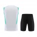 23/24 Manchester United M-U White Training jersey Kit Sleeveless vest (vest + Short)-1456595