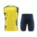 23/24 Barcelona Yellow Blue Training jersey Kit Sleeveless vest (vest + Short)-9544931