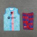 23/24 Barcelona Blue Pink Training jersey Kit Sleeveless vest (vest + Short)-9616354