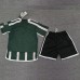 23/24 Kids Manchester United M-U Away Green White Kids Jersey Kit short Sleeve (Shirt + Short + Socks)-1992789