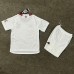 23/24 Kids Manchester United M-U Second Away White Kids Jersey Kit short Sleeve (Shirt + Short)-1884842