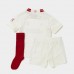 23/24 Kids Manchester United M-U Second Away White Kids Jersey Kit short Sleeve (Shirt + Short +Socks)-8033523