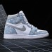 Air Jordan 1 AJ1 High Running Shoes-White/Blue-5850355