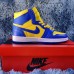 Air Jordan 1 AJ1 High Running Shoes-Yellow/Blue-5667861