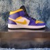 Air Jordan 1 AJ1 High Running Shoes-White/Purple-1283936