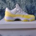 Air Jordan 11 AJ11 High Women Running Shoes-Yellow/White-6286567