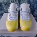 Air Jordan 11 AJ11 High Women Running Shoes-Yellow/White-6286567