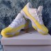 Air Jordan 11 AJ11 High Women Running Shoes-Yellow/White-6286567