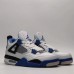 Air Jordan 4 AJ4 High Running Shoes-White/Blue-2221707