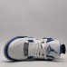 Air Jordan 4 AJ4 High Running Shoes-White/Blue-2221707